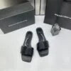 Alexander Wang Black Leather Flats with OG Box & Carry Bag 2025-6 – A Edition