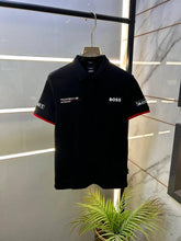 Boss x Porsche Edition Black Collar Neck Premium Polo T-Shirt F3430-B2 – A Edition