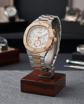 Guess Square Chronograph 2Tone Copper White Edition B