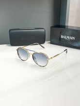 Balmain Gold Blue Shade Sunglasses – A Edition