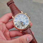 Cartier Brown Leather Automatic – Round Dial (B Edition)