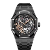 Audemars Piguet Royal Oak Double Balance Wheel Openworked – Black Skeleton Dial