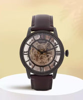 Fossil Brown Leather Automatic Watch