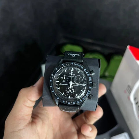 Swatch X Omega Bioceramic MoonSwatch Mission To Moon Black With Kit