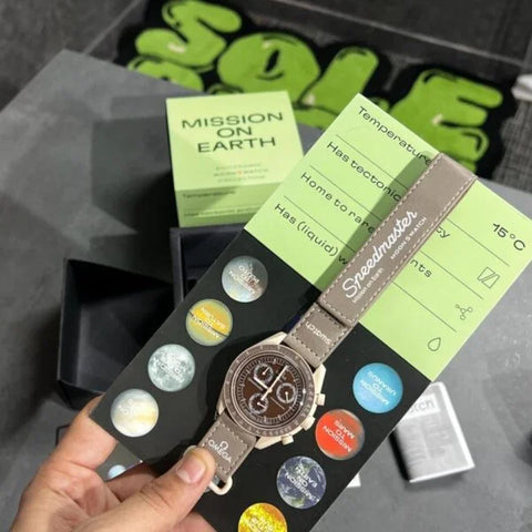 Swatch X Omega Bioceramic MoonSwatch Mission To Saturn With Kit