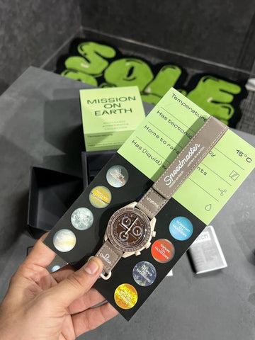 Omega x Swatch Bioceramic MoonSwatch – Mission to Moon (Blue / Maroon) Full Kit