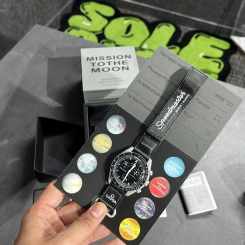 Swatch X Omega Bioceramic MoonSwatch Mission To The Moon Black With Kit