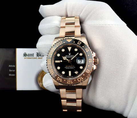 Rolex GMT-Master II Everose Gold Black Dial