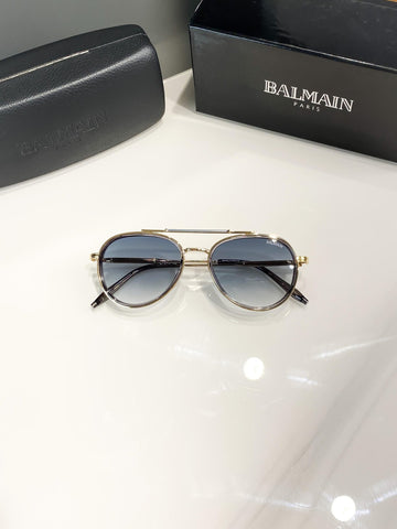 Balmain Gold Blue Shade Sunglasses – A Edition