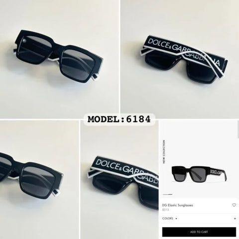 Dolce &amp; Gabbana Black White Sunglasses – A Edition
