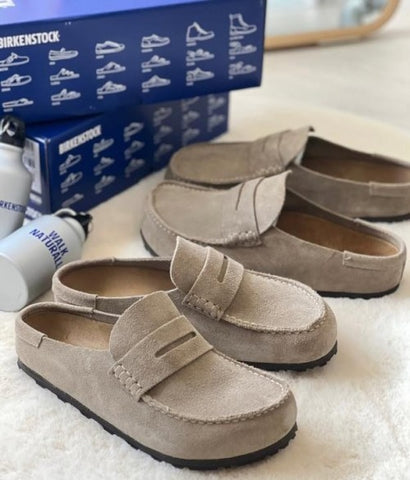 Birkenstock Naples Wrapped Suede Brown Edition
