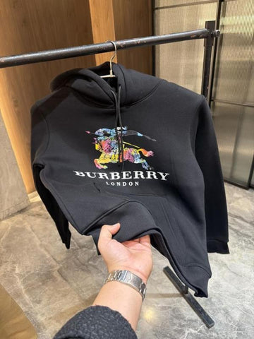 Burberry Fleece Premium Hoodie – Black Edition E