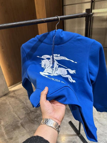 Burberry Fleece Premium Hoodie – Blue Edition D
