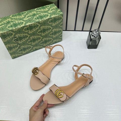 Gucci GG Apricot Cognac Sandals For Her with Original Box &amp; Carry Bag – A Edition
