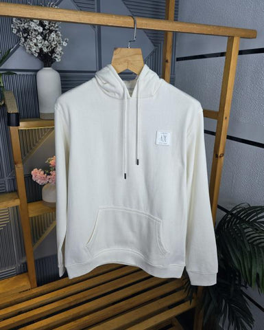 AX Hoodies White K176-WH Premium Hoodie – A Edition