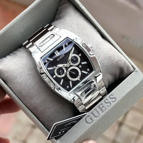 Guess Rectangle Analog Men’s Watch – Black Dial – A Edition