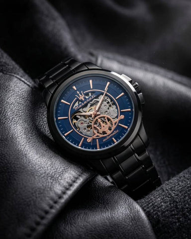 Maserati Successo Skeleton Automatic Full Black Edition