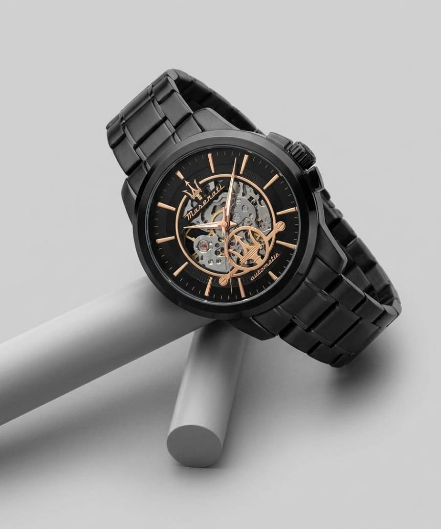 Maserati Successo Skeleton Automatic Full Black Edition