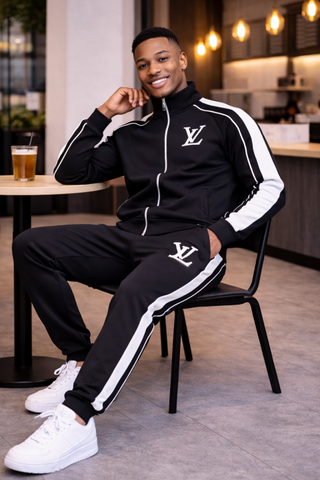 LV Premium Tracksuit Black K203-BK – A Edition
