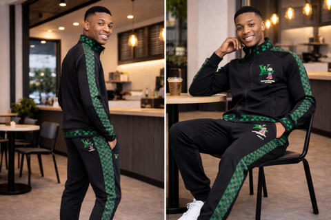 LV Premium Tracksuit Black K196-BK – A Edition