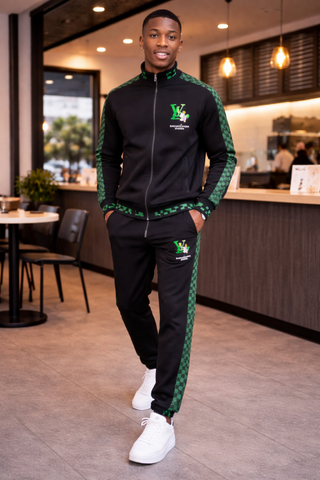 LV Premium Tracksuit Black K196-BK – A Edition