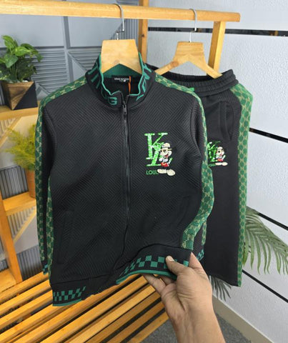 LV Premium Tracksuit Black K196-BK – A Edition