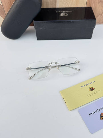Maybach Premium Silver Plano Sunglasses – A Edition