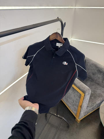 Lacoste Imported Navy Blue Premium Polo T-Shirt – A Edition