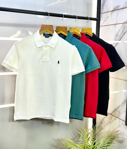 Sale Ralph Lauren Polo Red Premium Collar Neck T-Shirt F2701-RE – A Edition