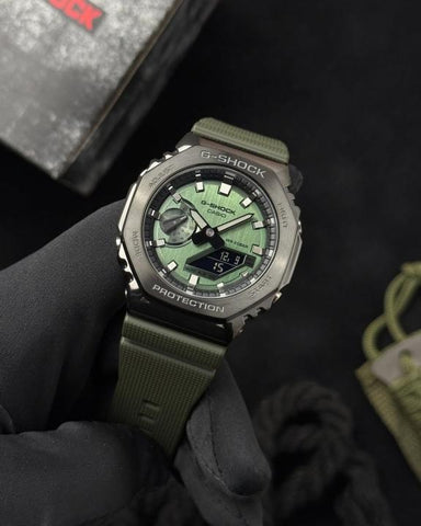 Casio G Shock GM2100 Olive Edition