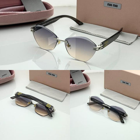 Miu Miu 1024 Grey Peach Premium Sunglasses Women’s Edition
