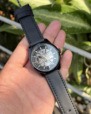 Tommy Hilfiger Automatic Leather Full Black Edition