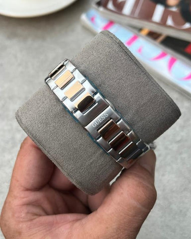 Guess Square Chronograph 2Tone Copper White Edition B
