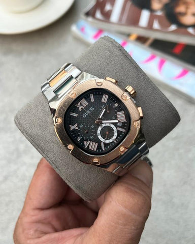 Guess Square Chronograph 2Tone Copper Black Edition A