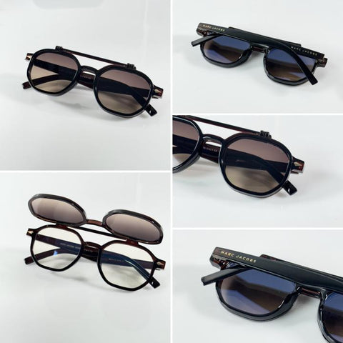 Marc Jacobs 1005 Flip – Brown &amp; White Edition L