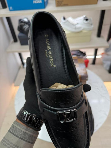 Louis Vuitton Premium Quality Loafers – Full Black Edition C