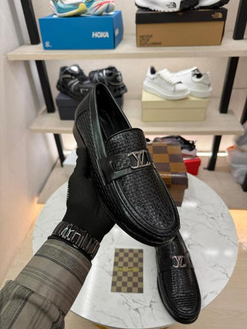 Louis Vuitton Premium Quality Loafers – Full Black Edition A