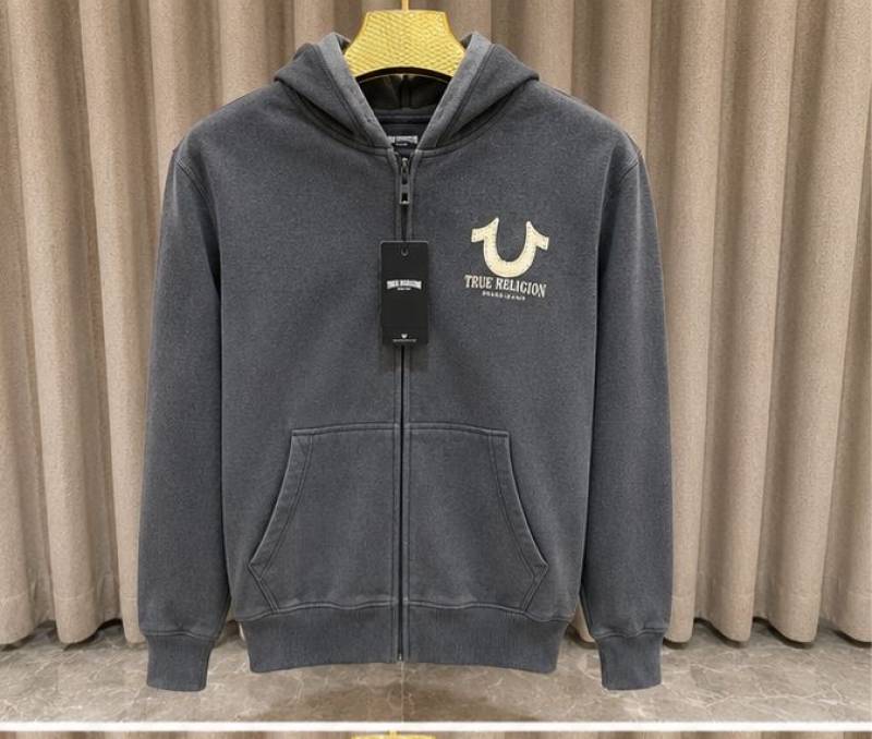 True Religion Premium Hoodie – Fade Grey Edition A
