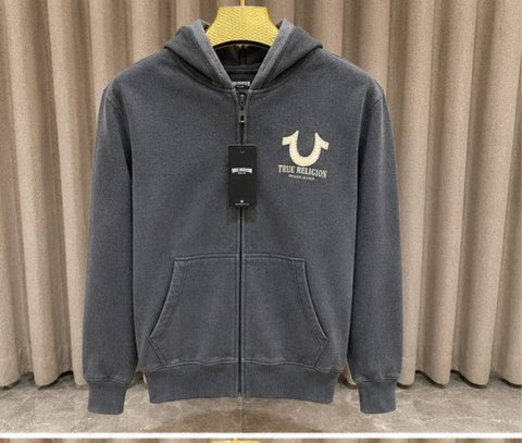True Religion Premium Hoodie – Fade Grey Edition A