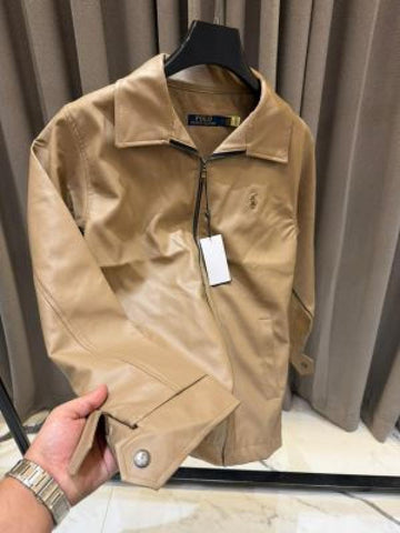 Ralph Lauren Chest Logo Leather Jacket Edition D