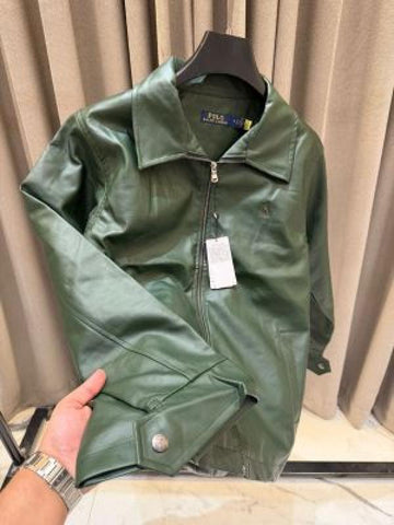 Ralph Lauren Chest Logo Leather Jacket Edition C