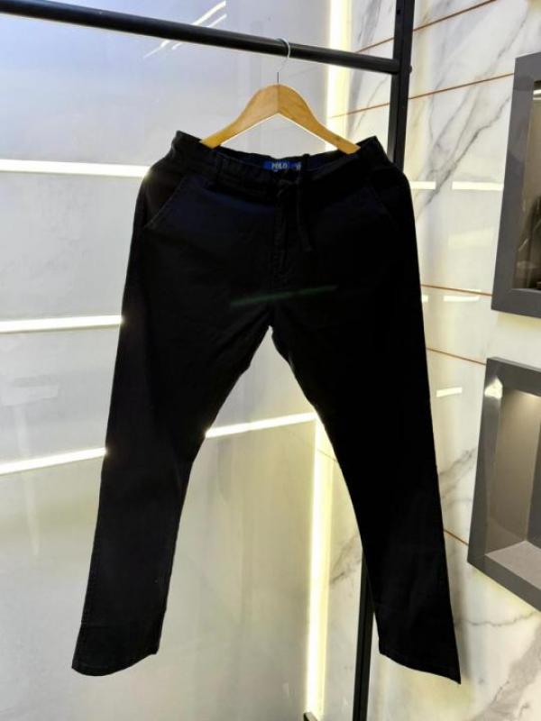 Ralph Lauren Super Premium Cotton Blind Trouser – Black Edition B