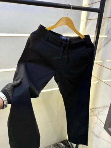 Ralph Lauren Super Premium Cotton Blind Trouser – Black Edition B