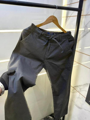 Ralph Lauren Super Premium Cotton Blind Trouser – Dark Grey Edition A