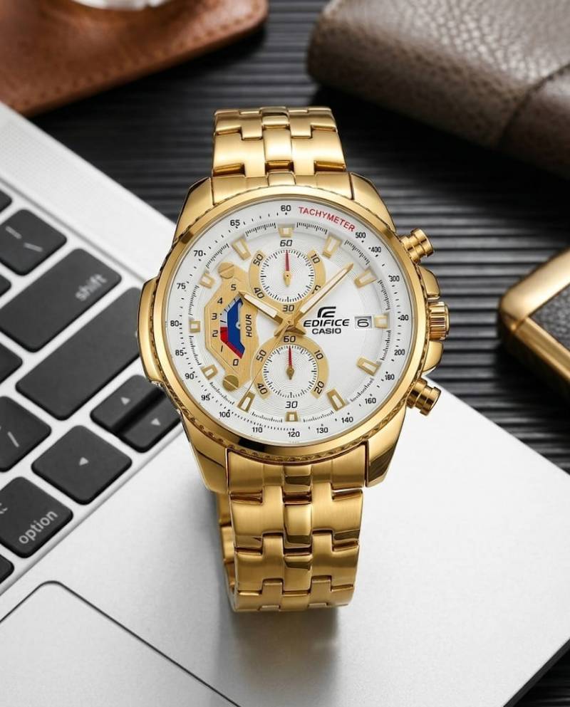 Casio Edifice EF-558D-1AVEF – Silver &amp; Black Edition D