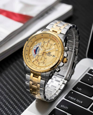 Casio Edifice EF-558D-1AVEF – Silver &amp; Black Edition C