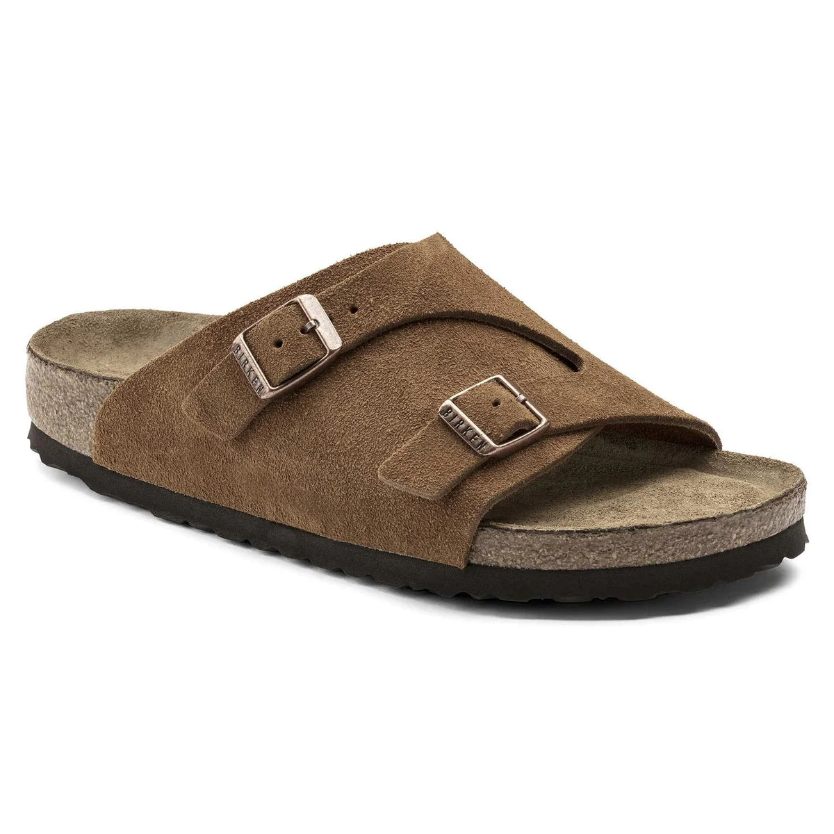 Birkenstock Emberwood Tan Suede Luxe Slides