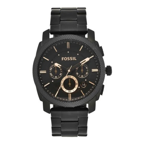 Fossil FS4682 Black-Tone Metal Watch