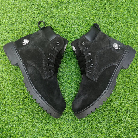Suede Leather Black Boots – A Edition