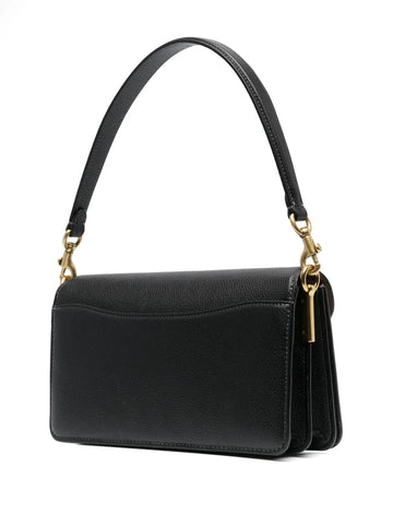 Coach Charcoal Noir Luxe – Pebbled Leather Crossbody